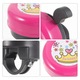 Детски звънец за велосипед, Креативен дизайн, Лесен монтаж, Ясен и силен звук, Метален, Розов