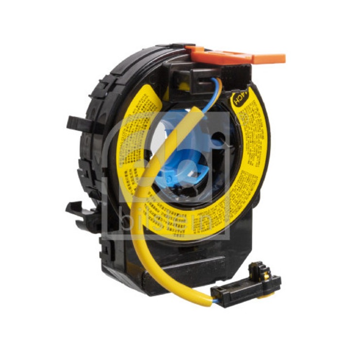 Légzsák tekercsrugó, FEBI BILSTEIN, fekete, 10x4x8 csatlakozással