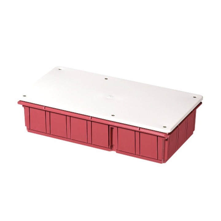 Doza, Cutie de Derivatie, Montaj Incastrat, Montarea Capacului ( Cu Suruburi), Halogen Free, IP40, 294x152x70mm, EC350C7 Elettrocanali Italia