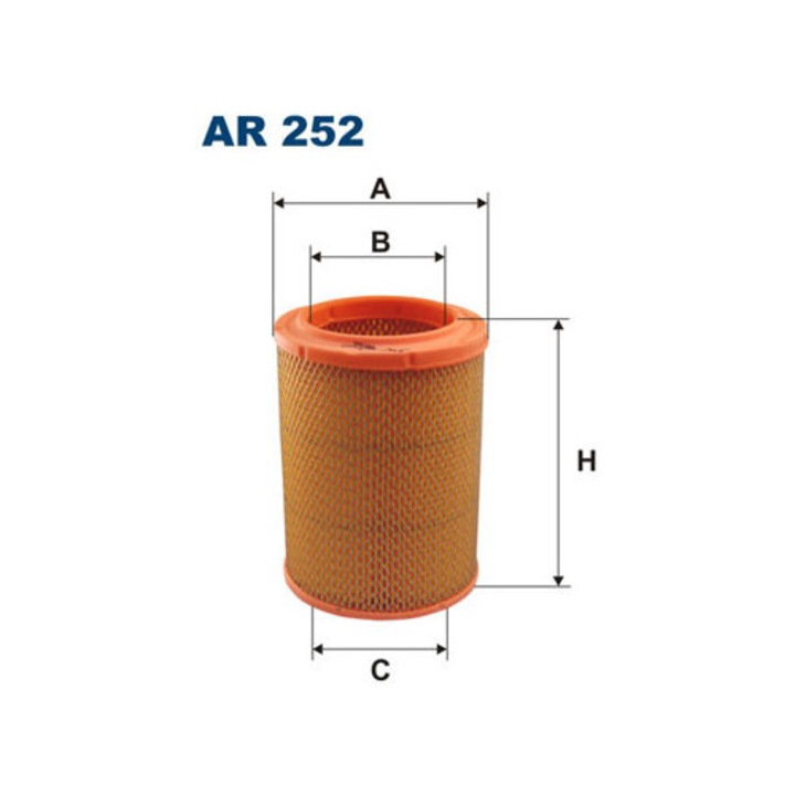 Filtron AR 252 légszűrő 85x126x172mm