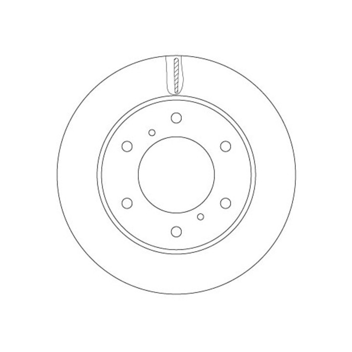 Disc frana Trw DF6735 ventilat negru 294x46x28mm 6 gauri