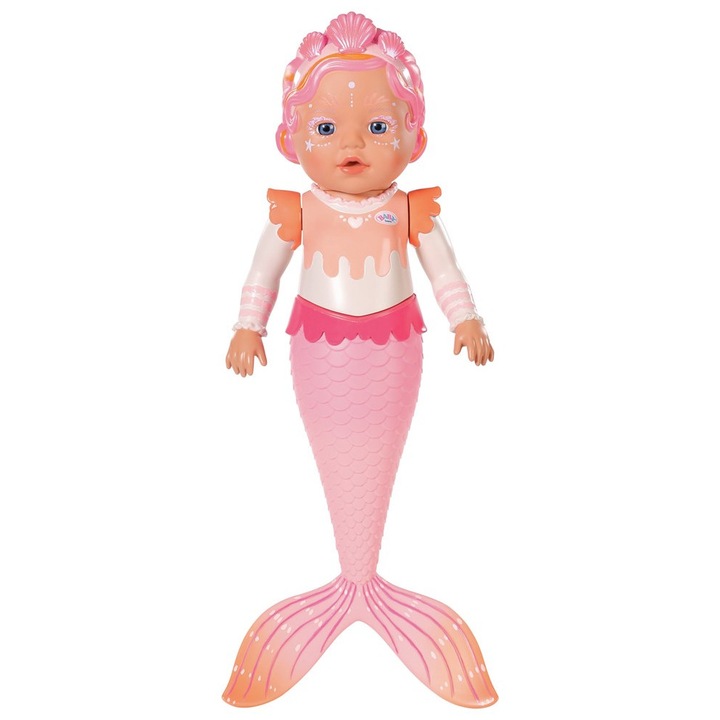 Комплект образователни кукли BABY BORN, русалка, 834589, за деца 0-3 години, многоцветен