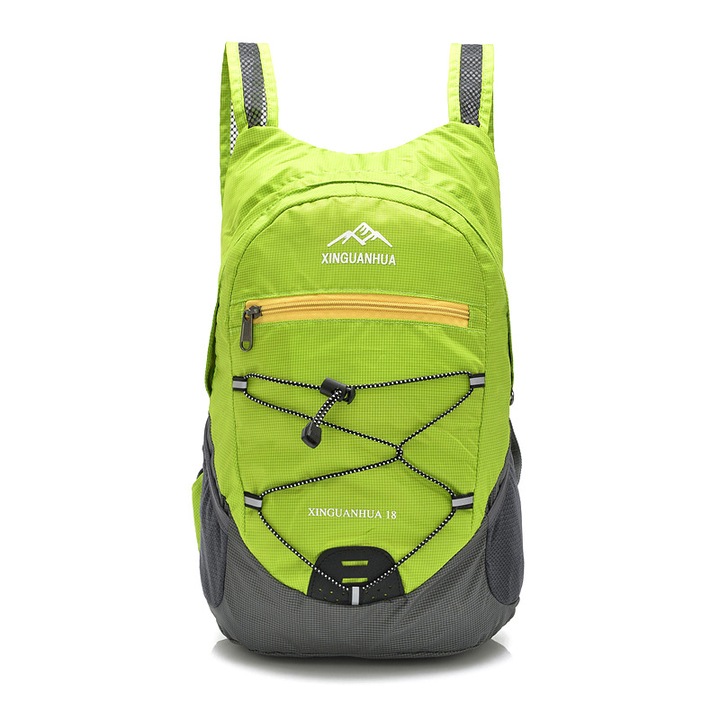 Rucsac sport Ronyes pliabil impermeabil 18L verde deschis 27x11x40cm