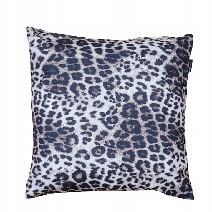 Perna decorative, Family Meble, Fata de perna 100% poliester, Umplutura din spuma, Decorativ, Fata de perna detasabila, Dimensiuni 45 x 45 cm, Alb/Antracit