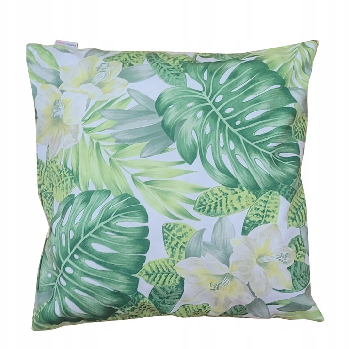 Perna decorative, Family Meble, Fata de perna 100% poliester, Umplutura din spuma, Decorativ, Fata de perna detasabila, Dimensiuni 45 x 45 cm, Verde deschis/verde