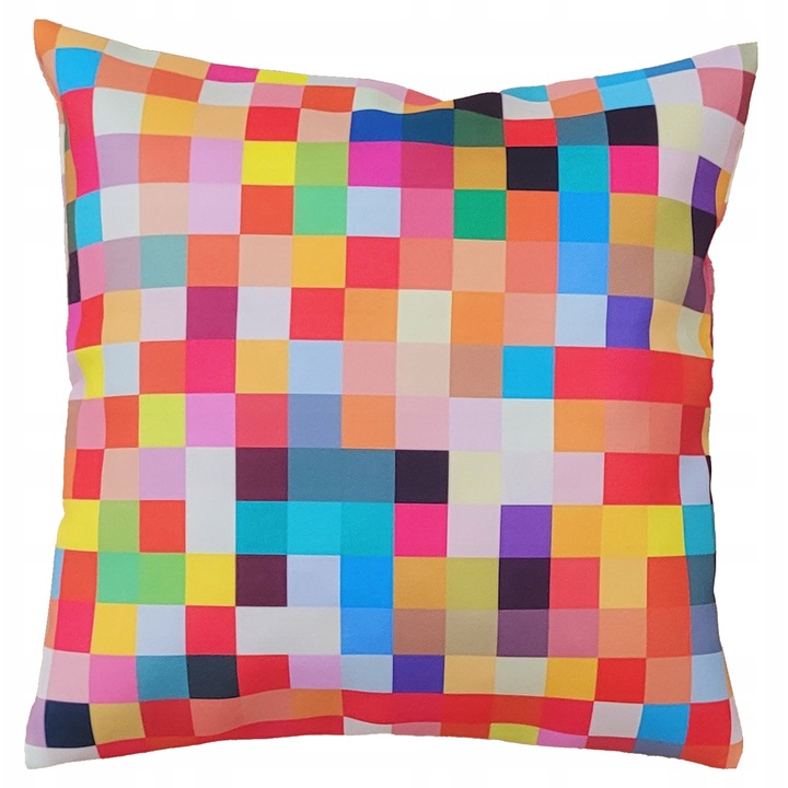 Perna decorative, Family Meble, Fata de perna 100% poliester, Umplutura din spuma, Decorativ, Fata de perna detasabila, Dimensiuni 45 x 45 cm, Multicolor