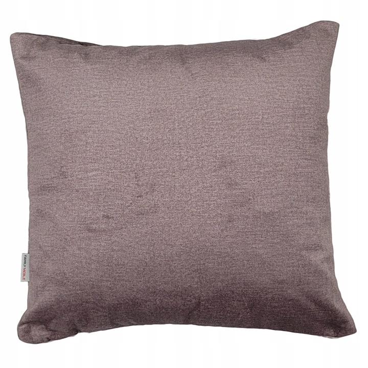 Perna decorative, Family Meble, Fata de perna 100% poliester, Umplutura din spuma, Decorativ, Fata de perna detasabila, Dimensiuni 45 x 45 cm, Roz inchis
