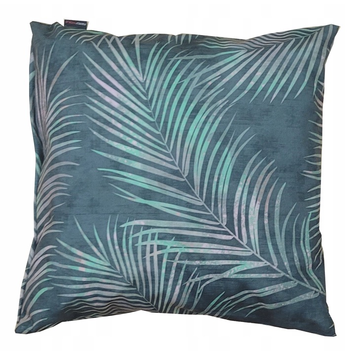 Perna decorative, Family Meble, Fata de perna 100% poliester, Umplutura din spuma, Decorativ, Fata de perna detasabila, Dimensiuni 45 x 45 cm, Verde/violet