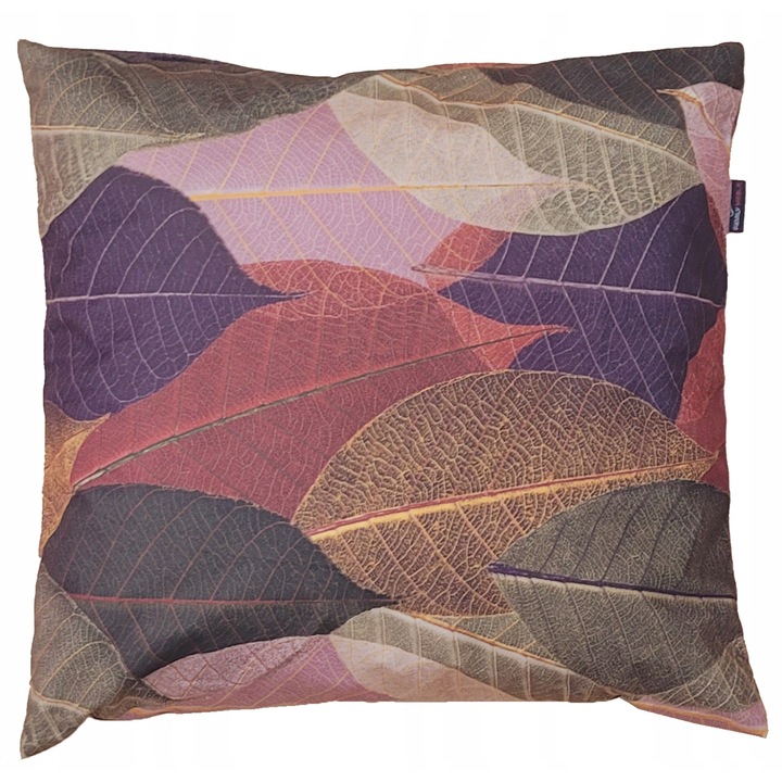 Perna decorative, Family Meble, Fata de perna 100% poliester, Umplutura din spuma, Decorativ, Fata de perna detasabila, Dimensiuni 45 x 45 cm, Violet/roz