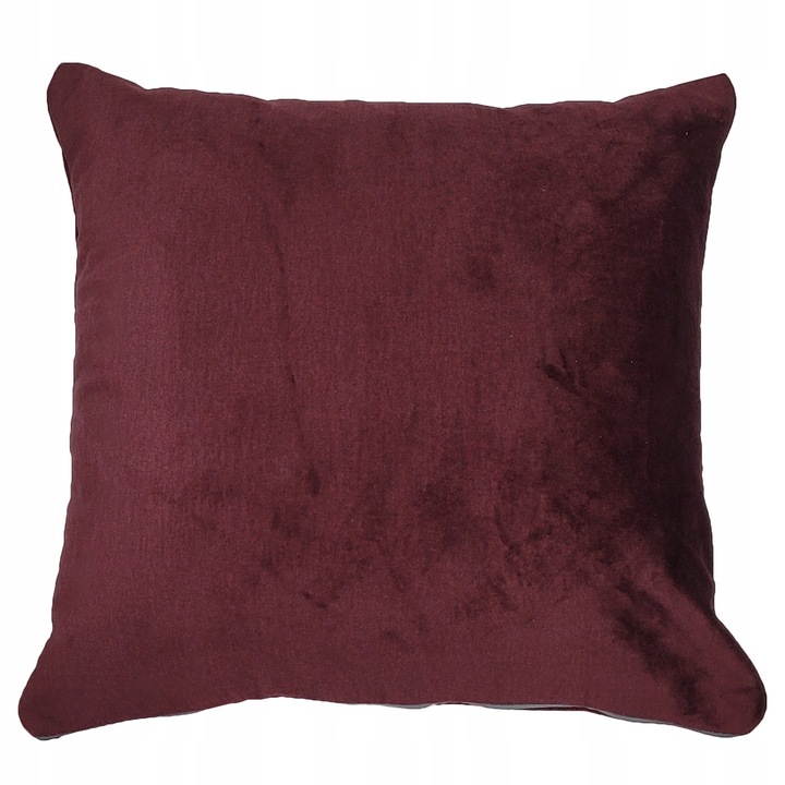 Perna decorative, Family Meble, Fata de perna 100% poliester, Umplutura din spuma, Decorativ, Fata de perna detasabila, Dimensiuni 45 x 45 cm, Maroon