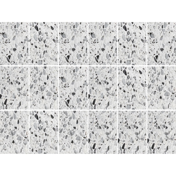 Set Autocolante Pentru Placi De Bucatarie, DecoWalls, 20x30 cm, Multicolor, Folie Pvc Autocolant, Durabilitate Si Rezistenta La Zgarieturi, Umiditate Si Pete, Finisaj Mat Pentru Un Aspect Elegant Si Modern, Curatare Usoara