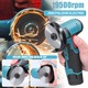 Mini Polizor Electric Gardeon®, Flex Unghiular Portabil Cu Acumulator, Disc 76 MM, Functie Soft Start, Autonomie Extinsa, Putere 750W, 1500 mAh, 19500 RPM, 2 x Acumulatori De 24V Si 6 x Discuri Incluse, Design Ergonomic, Culoare Negru/Albastru