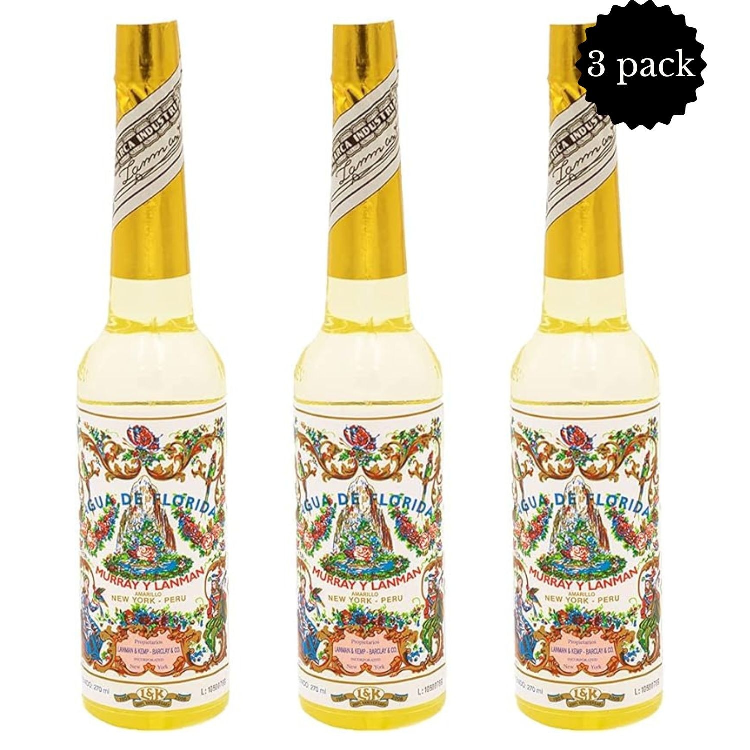 Apa De Florida, Florida Water, Peru, Murray And Lanman, 270ml