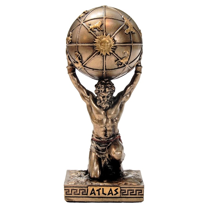 Figurina Atlas – Veronese, Simbol al Fortei, Rezistentei si Mitologiei 9 cm