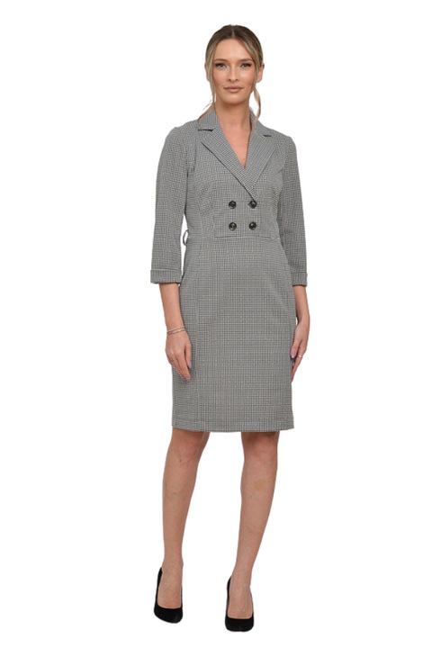 GIORGAL, Rochie cu maneci 3/4 Vicky, Negru