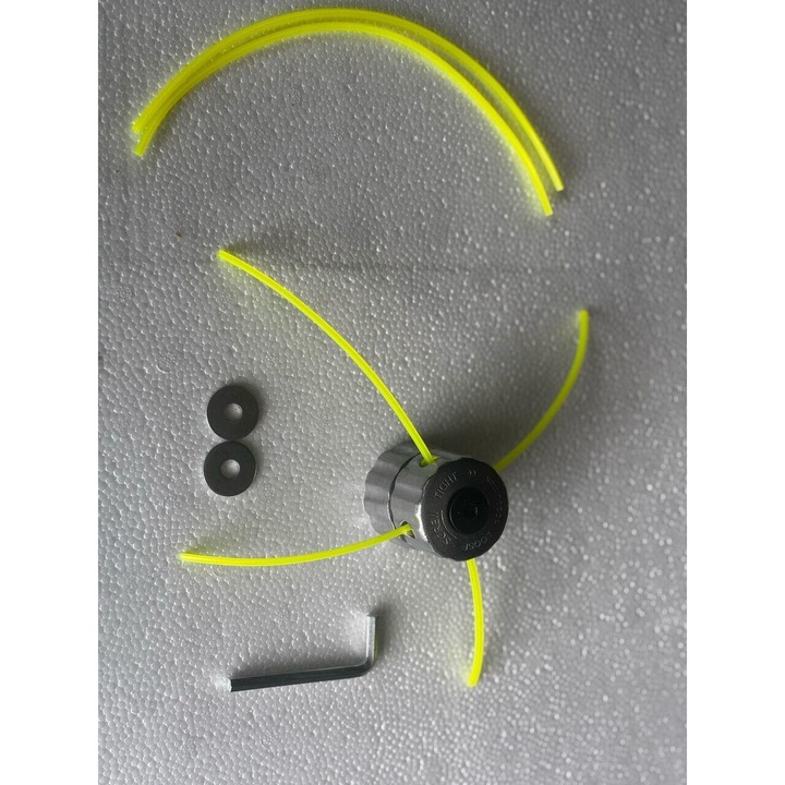 Cap cu fir pentru motocoasă PowerX, model manual, 4 fire, aluminiu, universal