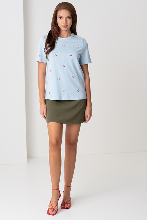 Vero Moda, Памучна тениска, Светлосин