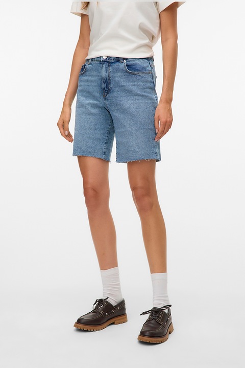 Vero Moda, Normál fazonú farmer bermudanadrág, Világoskék