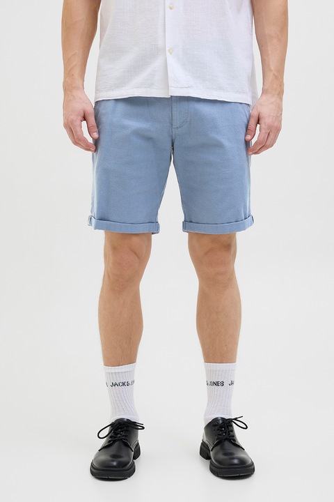 Jack & Jones, Bermude cu terminatii rasucite Fury, Albastru deschis