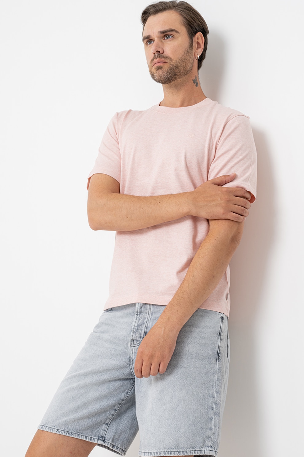 Jack & Jones, Tricou din bumbac Logan, Roz, M