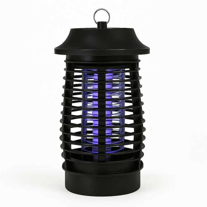 Преносим електрически уред против комари с батерии, 360° UV светлина, безшумен, нетоксичен, идеален за дома, градината и пътуването