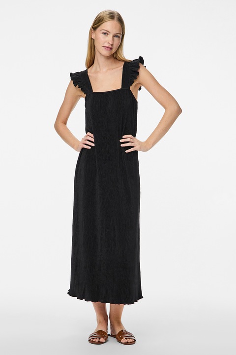 Pieces, Egyenes fazonú ruha, Fekete, XS