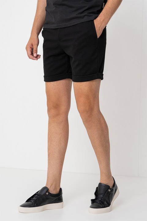 Only & Sons, Шорти с еластична талия, Светло бежово