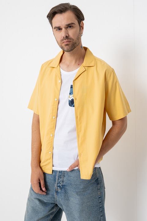 Only & Sons, Modál- és pamuttartamú ing, Sáfránysárga