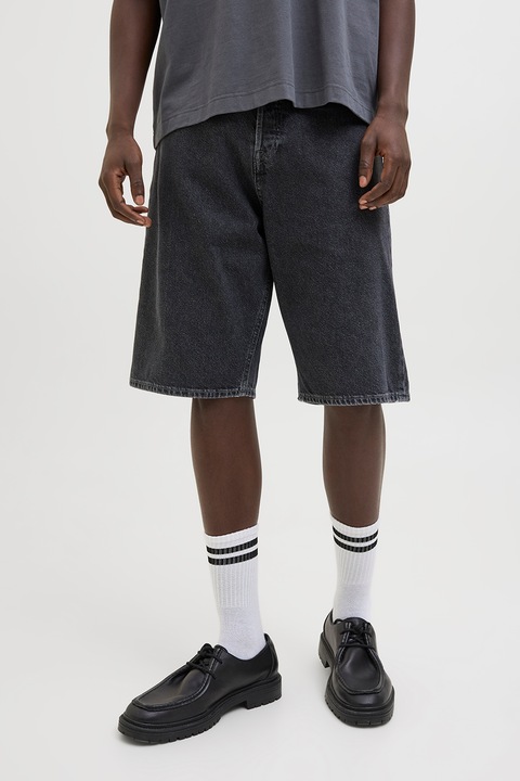 Jack & Jones, Farmer bermudanadrág, Antracitszürke