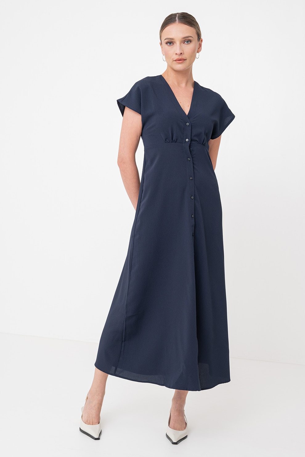 Only, Rochie-camasa maxi, Bleumarin, S