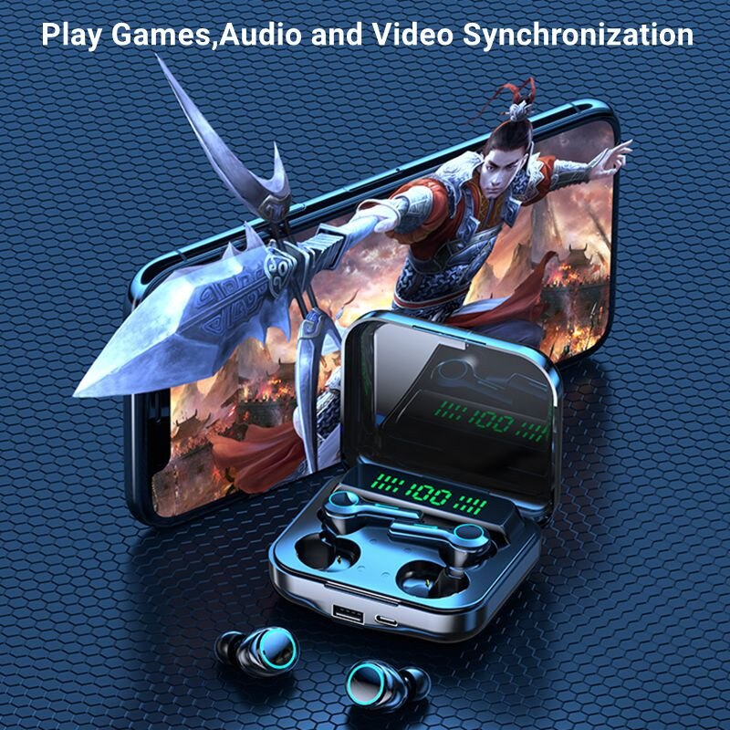 Двойни слушалки (2 чифта) безжични bluetooth smart TWS-EM-M21