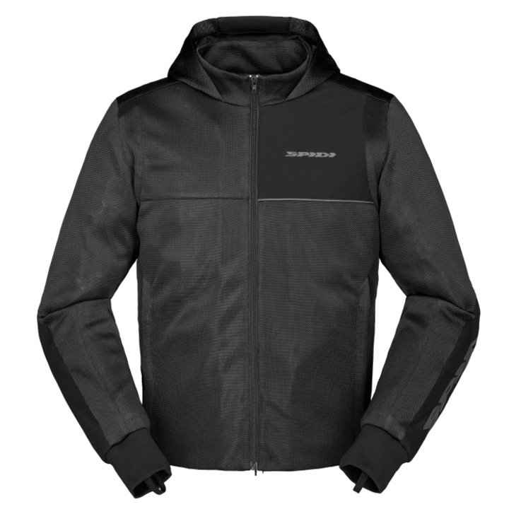 Hanorac moto SPIDI HOODIE NET BLACK, Negru