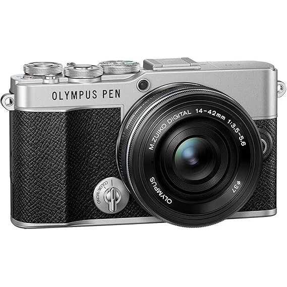 Kit camera Olympus Pen E-P7, senzor de 20 MP, ecran LCD HD