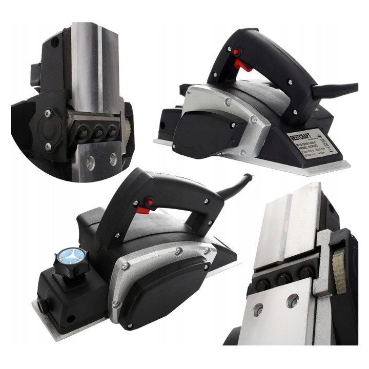 Rindea electrica 1450W aparat masina rindeluit de mana (KD561)