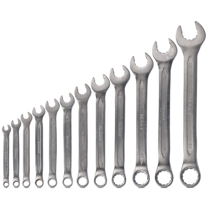 Set chei fixe PRO Super Drive 12 piese 6-22 mm, otvire 15°
