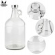 Sticla De Sticla, Superbutelki, Sticla, 3 L, Inaltime: 30 cm, Latime: 14.5 cm, 30 cm x 14.5 cm, Ideala Pentru Pastrarea Vinului, Lichiorurilor, Pentru Cadouri, Transparenta