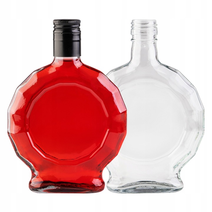 Set Sticla Cu Capac, SuperButelki, Sticla, 250 ml, Productie De Inalta Calitate, Usor De Curatat, Durabil, Inaltime 17.8 cm, Latime 12.2 cm, Inaltime 3.5 cm, Transparent