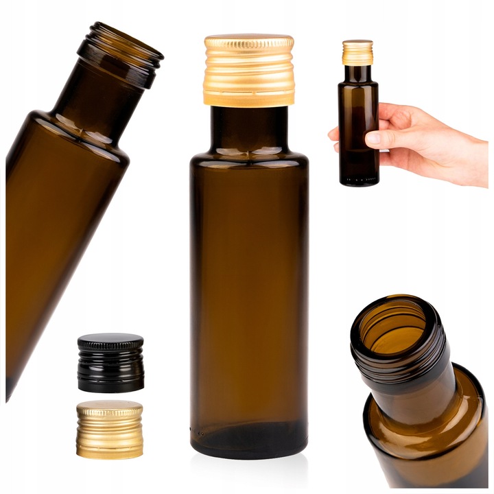 Set De Sticle De Sticla Cu Capac, Superbutelki, 00 Ml, Sticla Inchisa De Inalta Calitate, Sigiliu Etans, Ideal Pentru Depozitarea Vinului, Lichiorurilor, Pentru Cadouri, 14.6 Cm x 4.3 Cm, Olive, Sticle De Sticla Cu Capac