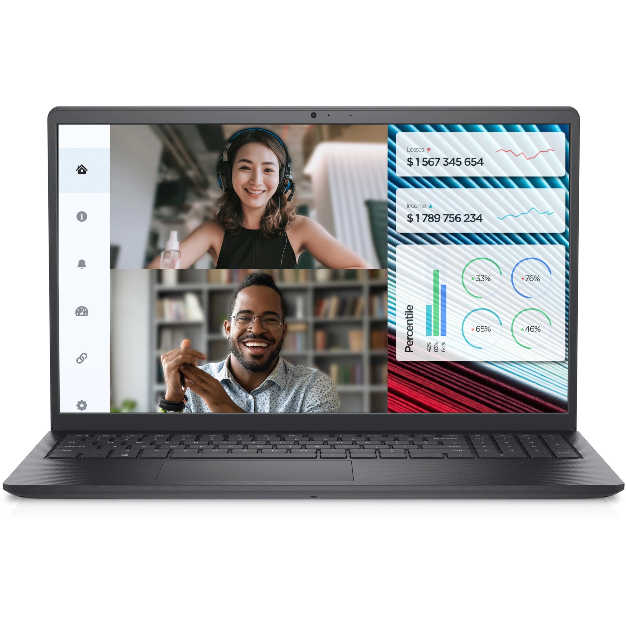 Laptop Dell Vostro 3520 cu procesor Intel® Core™ i5-1235U pana la 4.4 GHz, 15.6", Full HD, 120Hz, 64GB DDR4, 1TB SSD, Intel® Iris® Xe Graphics, Windows 11 Pro, Carbon Black