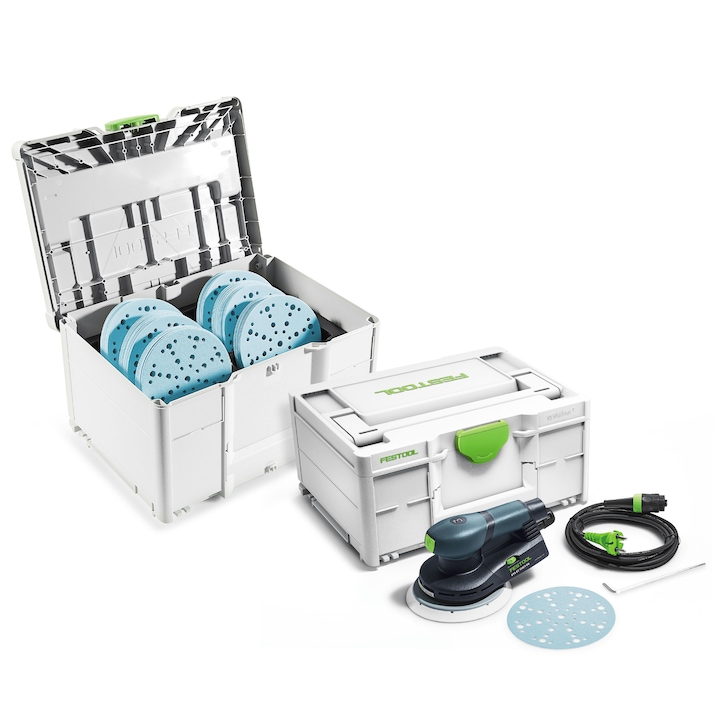 Slefuitor excentric Festool ETS EC 150/3 EQ-SYS, 3 mm, set complet