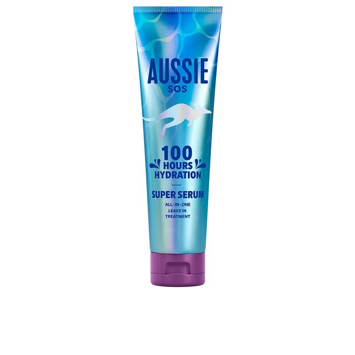 Ser leave-in pentru par cu proprietati hidratante, Aussie SOS 100 Hours Hydratation, 160 ml