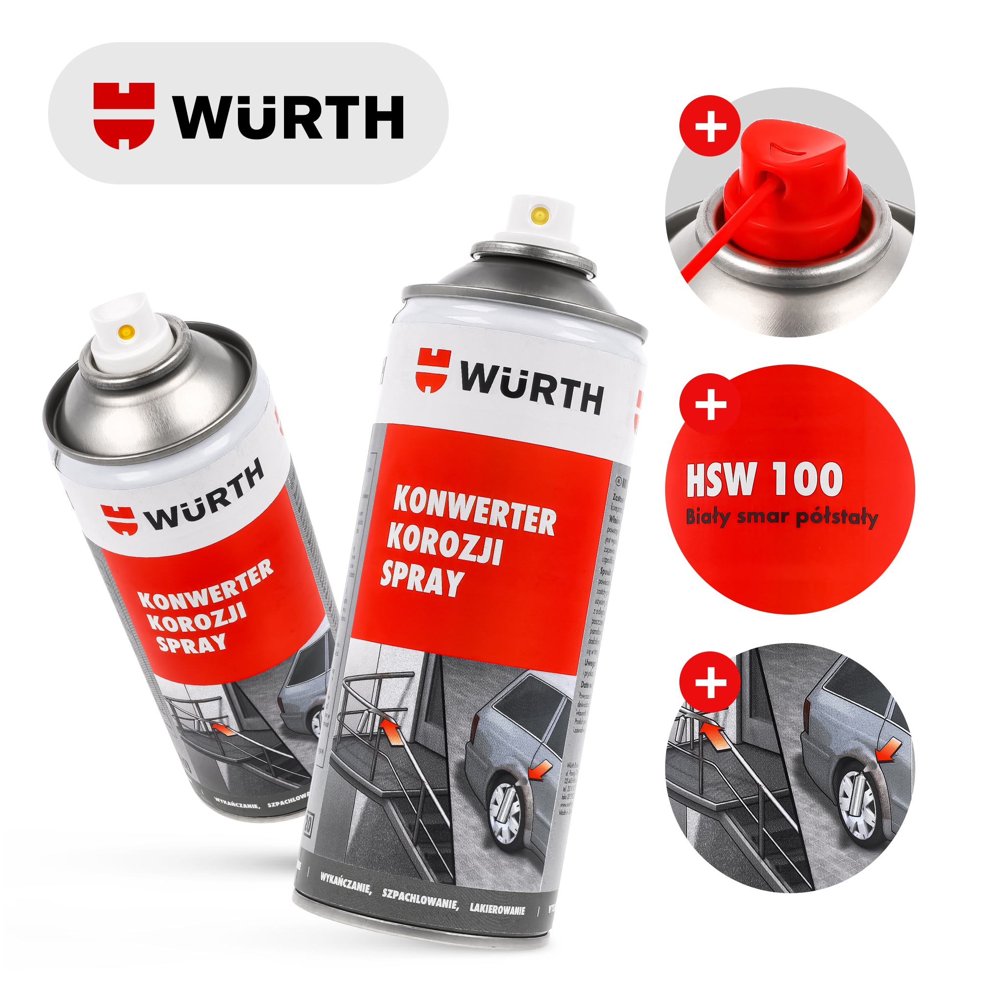 Spray convertor de rugina Wurth, 400 ml - eMAG.ro