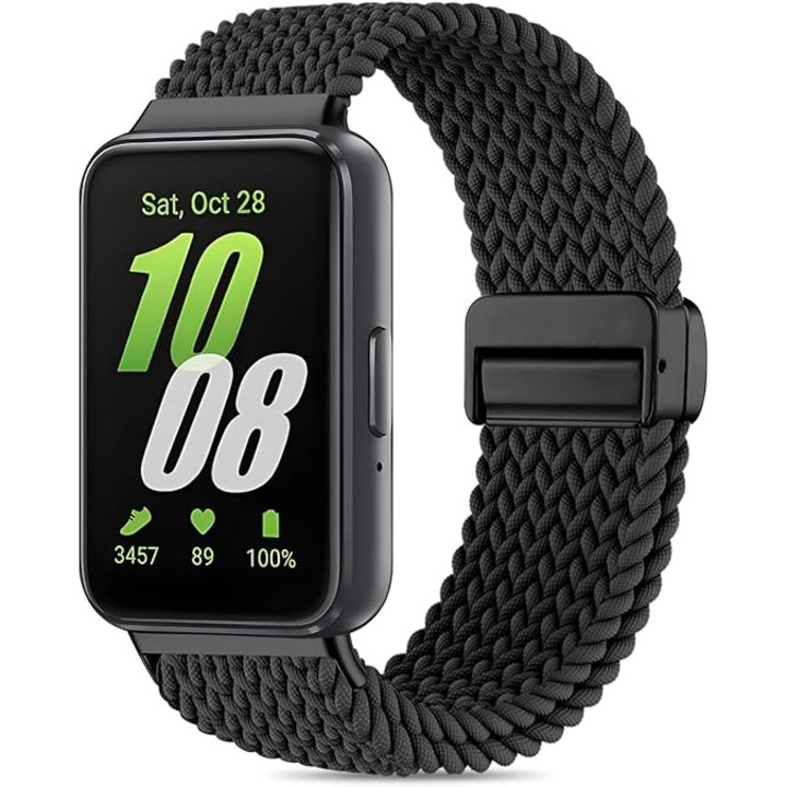 Каишка за Samsung Galaxy FIT3, SA&SO General Store®, плетен микрофибър, удобна и лесна за носене, черна