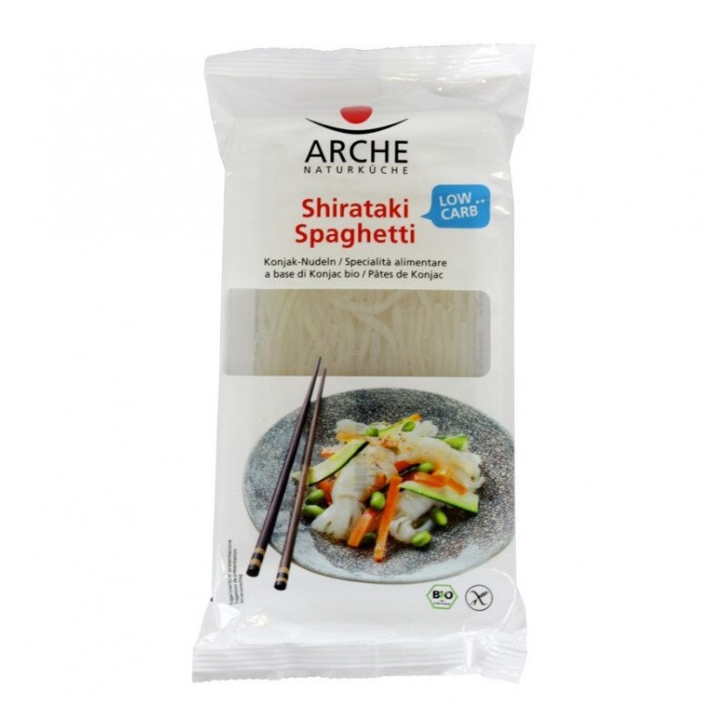 Spaghette Shirataki pe baza de konjac, bio, 150 g - Arche