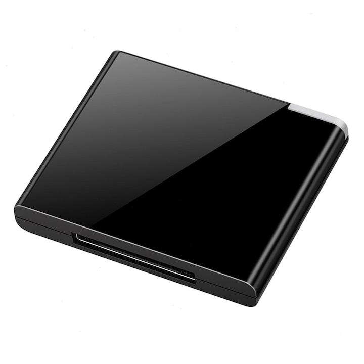 Adaptor audio Bluetooth 30 pin, Chucai, negru, 43x35x7mm, pentru dispozitive Apple