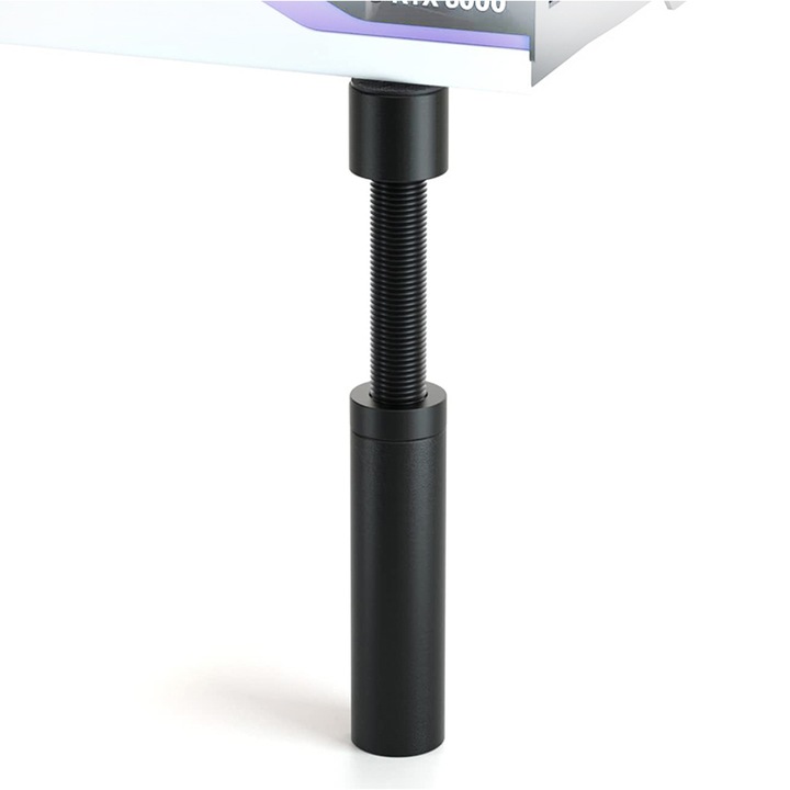 Suport placa video, Chucai, Suporturi GPU pentru placa grafica, Reglare a inaltimii, Cu protectie solida si baza magnetica antiderapanta, Lifting Jack Min, Aluminiu, 74mm extensibil 120mm, Negru