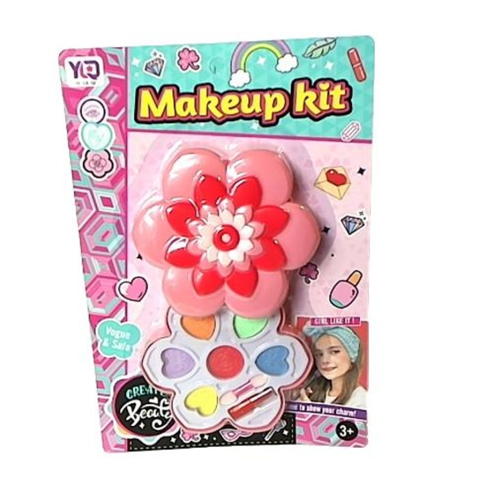 Комплект гримове за момичета, многоцветен, 3+ години