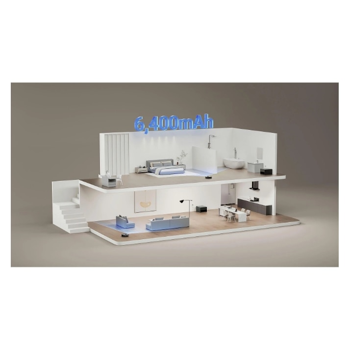 Robot aspirator Dreame X40 Master, putere de aspirare 12000 Pa, functie mop, negru