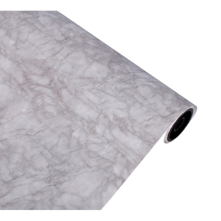 Folie autocolanta decorativa Tres, marmura gri