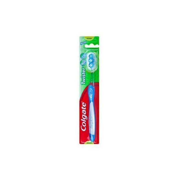 Periuta de dinti clasica Colgate Twister Medium, culoare multicolor, dimensiune standard